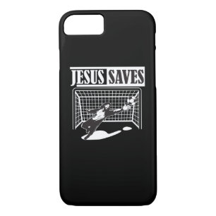 Jesus Saves - Soccer Goalie Christian iPhone 8/7 Case