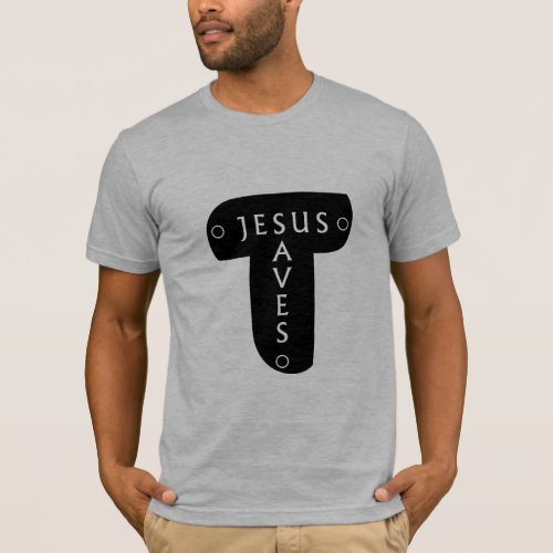 Jesus Saves Tau Cross T_Shirt
