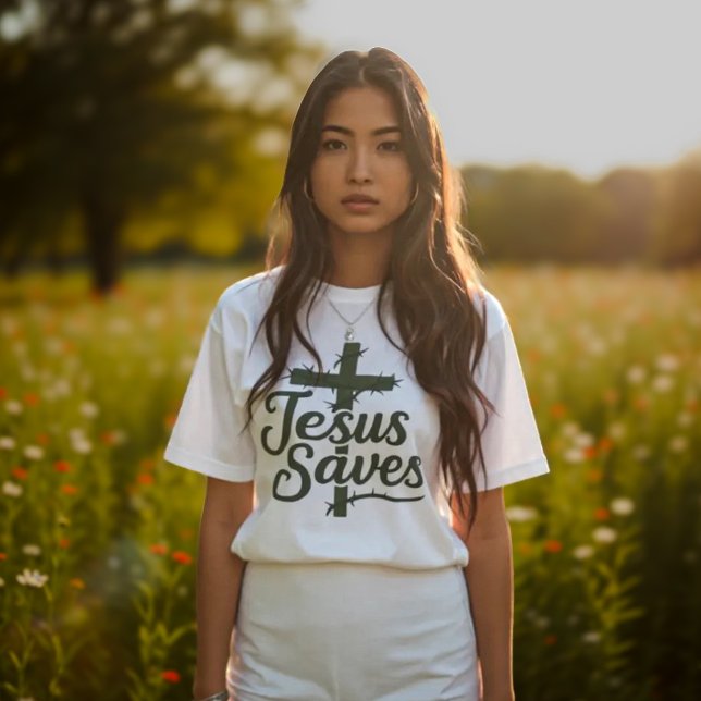 Jesus Saves Tri-Blend Shirt (Creator Uploaded)