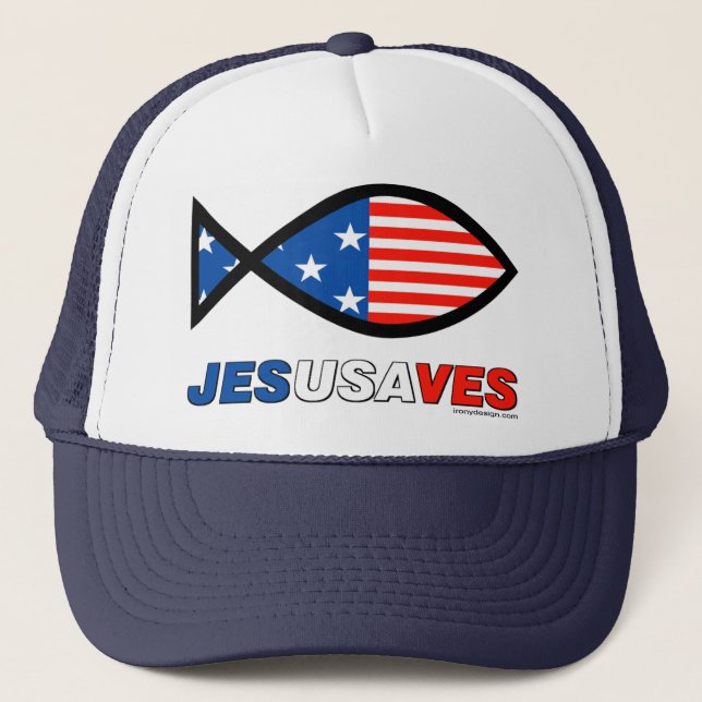 Jesus Saves Trucker Hat (Front)
