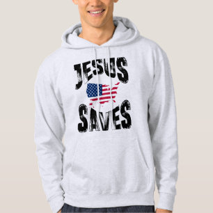 JESUS SAVES UNITED STATES HOODIE