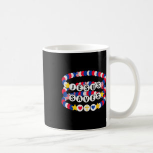 Jesus Saves Usa Bracelets Patriotic Christian Girl Coffee Mug