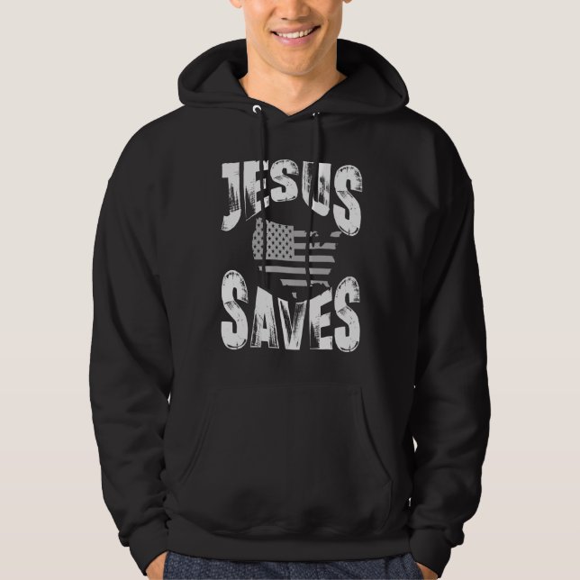 JESUS SAVES USA HOODIE (Front)