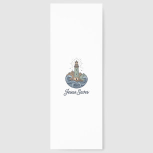 Jesus Saves Vintage Lighthouse Christian Shirt_1 Bookmarks