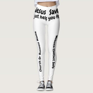 Jesus Saves - We Just Help You Find Him Leggings