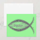 Jesus Savior Fish Symbol (Front/Back)