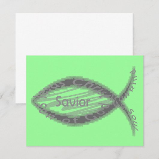 Jesus Savior Fish Symbol (Front/Back)