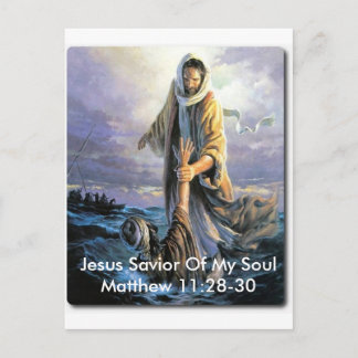 Jesus Savior Of My Soul Postcard