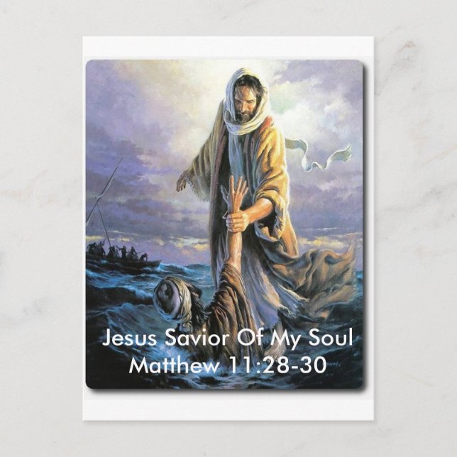 Jesus Savior Of My Soul Postcard (Front)