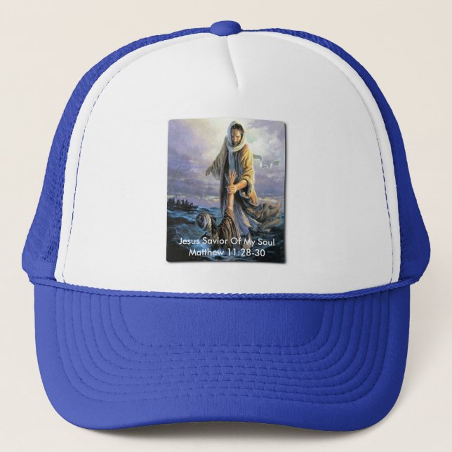 Jesus Savior Of My Soul Trucker Hat (Front)