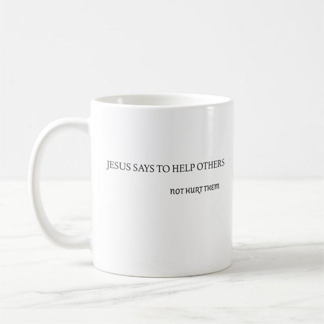 Jesus says coffee mug (Left)