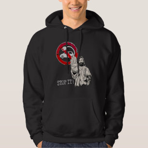 Jesus says no to Electric Cars Hoodie