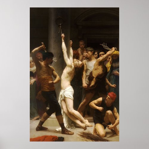 Jesus Scourging at the Pillar Passion of Christ B Poster