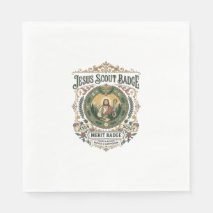 Jesus Scout Badge Merit Badge Jesus Scout Badge Me Napkins