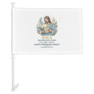 Jesus Scrapbooking Memory Keeping Mom Vintage Shir Car Flag