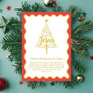 Jesus Script Christmas Tree Blessings