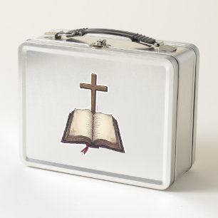 Jesus Scripture Vintage Engraving Faith Shirt (1) Metal Lunch Box