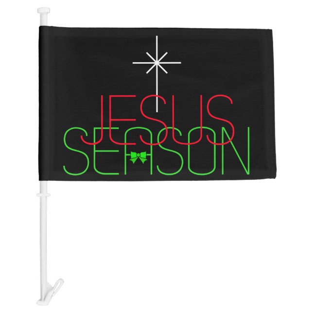 Jesus Season Car Flag (Front)