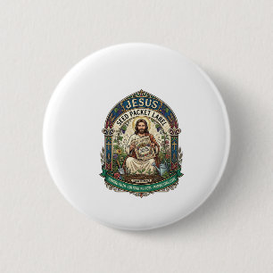 Jesus Seed Packet Label Jesus Seed Packet Christia Button