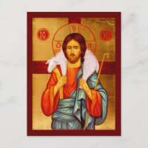 Jesus Seeker of Lost Sheep Postcard