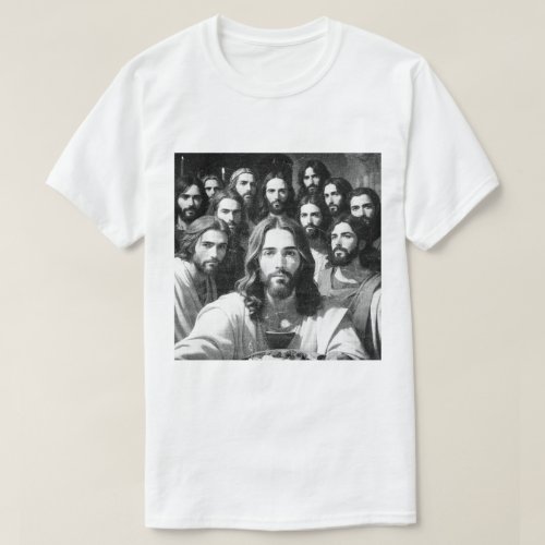 Jesus selfies with 12 disciples T_Shirt