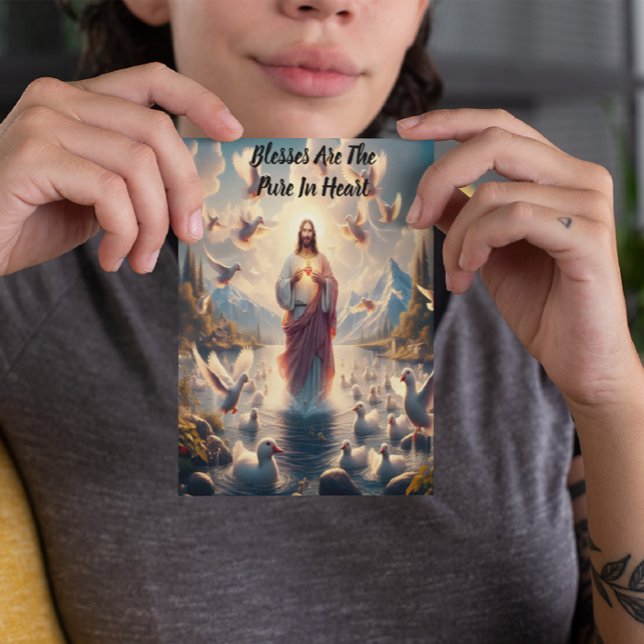 Jesus Serene Heaven of Ducks Postcard (Creator Uploaded)