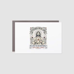 Jesus Sewing Quilting Shirt Christian Graphic_1 Car Magnet