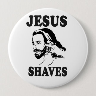 JESUS SHAVES BUTTON