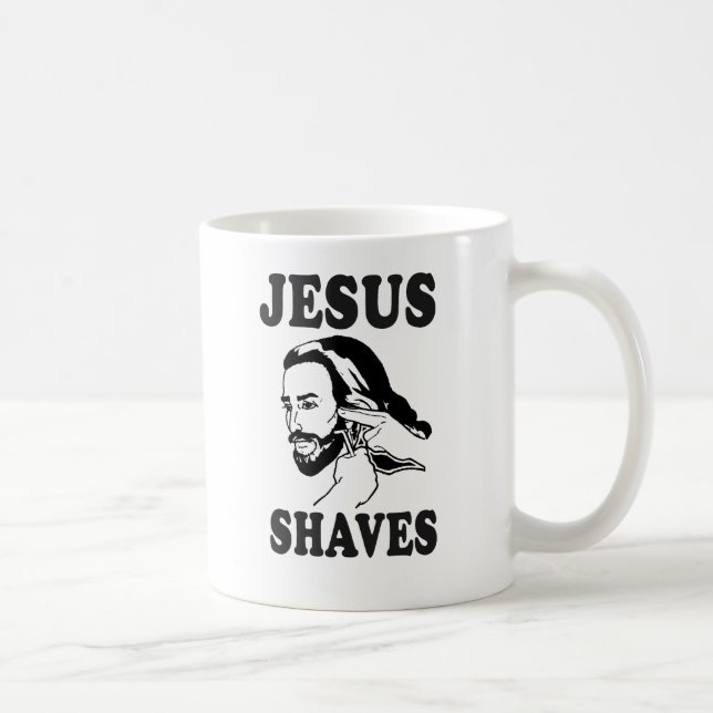 JESUS SHAVES COFFEE MUG (Right)