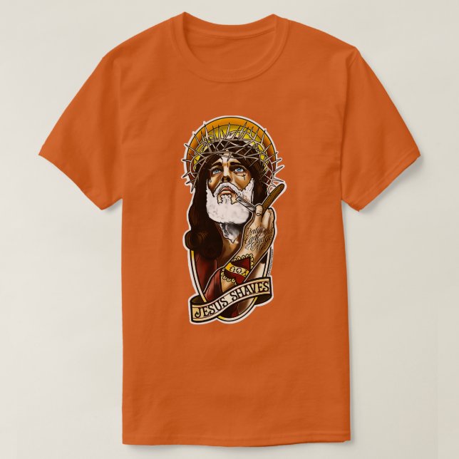 Jesus shaves T-Shirt (Design Front)