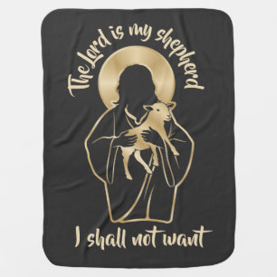 Jesus Shepherd Baby Blanket
