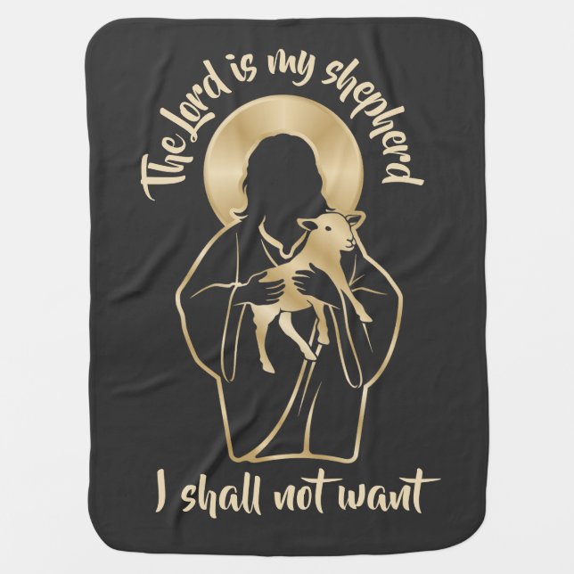 Jesus Shepherd Baby Blanket (Front)