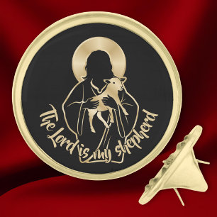 Jesus Shepherd Gold Finish Lapel Pin