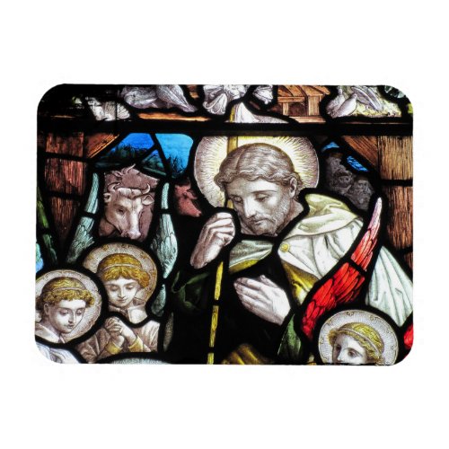 Jesus Shepherd Stained Glass Art Magnet