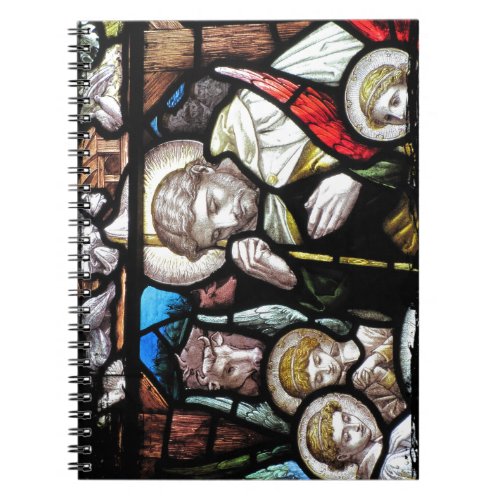 Jesus Shepherd Stained Glass Art Notebook