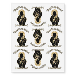 Jesus Shepherd Temporary Tattoos