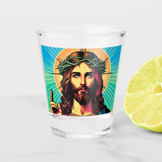 Jesus shot glass! glass (Front)