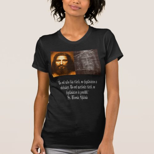 Jesus Shroud of Turin Mandylion Holy Face St Thoma T_Shirt