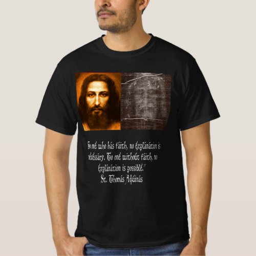 Jesus Shroud of Turin Mandylion Holy Face St Thoma T_Shirt