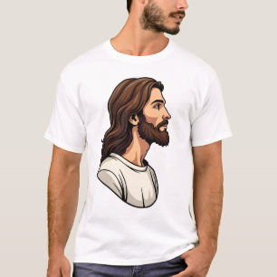 Jesus Side Profile Vintage Engraving Tee 2