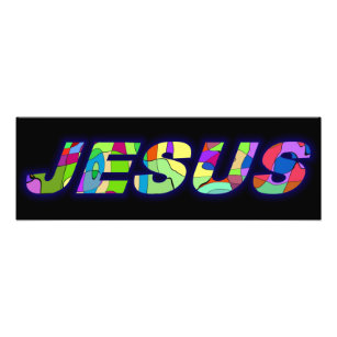 Jesus Sign In Multi Colors