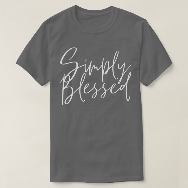 Jesus Simply Blessed Jesus Christ T-Shirt (Design Front)