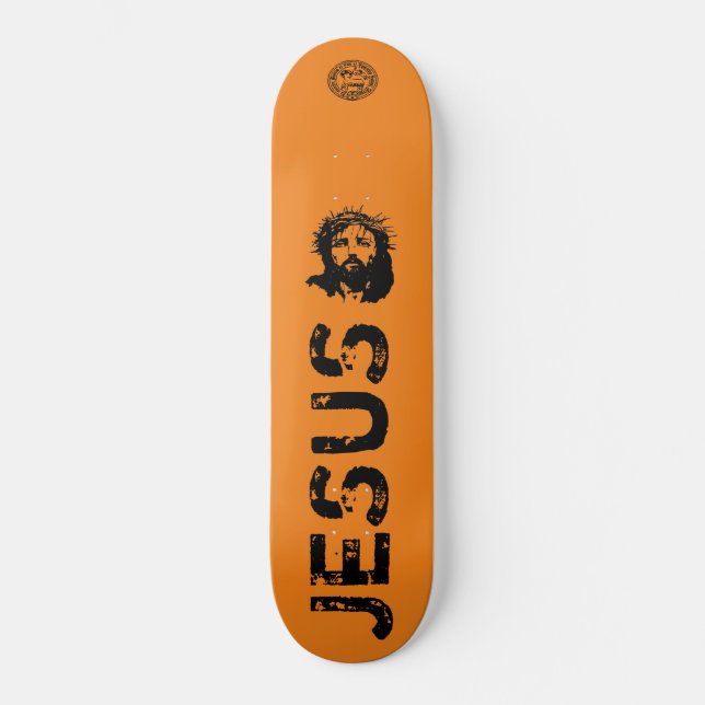 Jesus Skateboard, 8 1/8" Deck (Front)