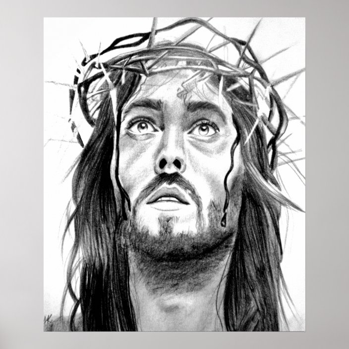 Jesus Sketch Poster | Zazzle