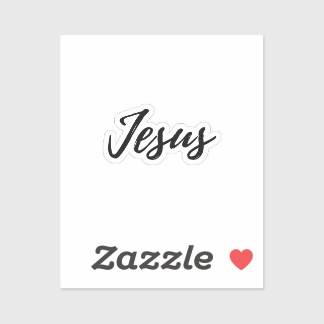 Jesus - small sticker (Sheet)