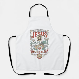 Jesus Soap Label Washed Clean Jesus Soap Washed Cl Apron