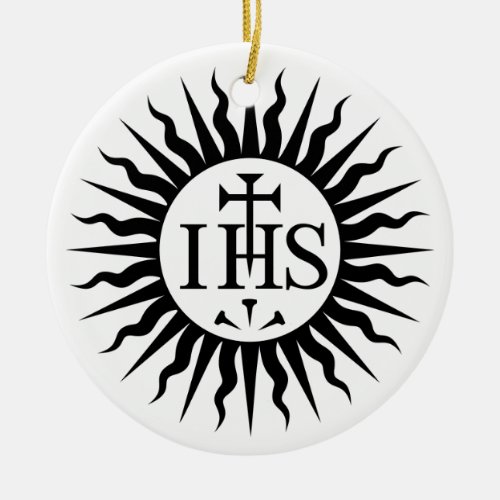 Jesus Society Jesuits Logo Ceramic Ornament
