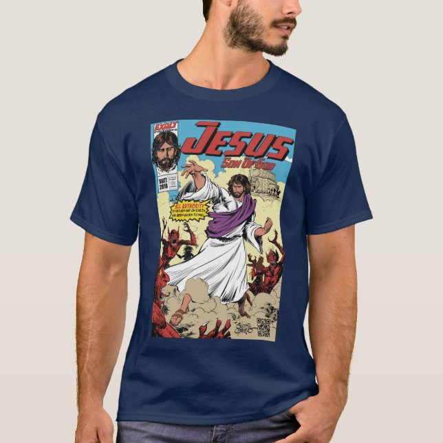 Jesus Son of God Comic Cover All Auity family fami T-Shirt (Front)