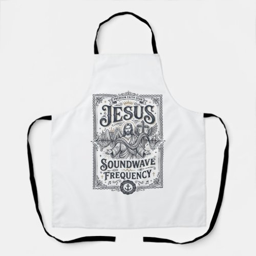 Jesus Soundwave Frequency Jesus Soundwave Frequenc Apron