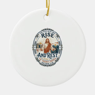Jesus Sourdough Bread Community Shirt Faith Based Ceramic Ornament